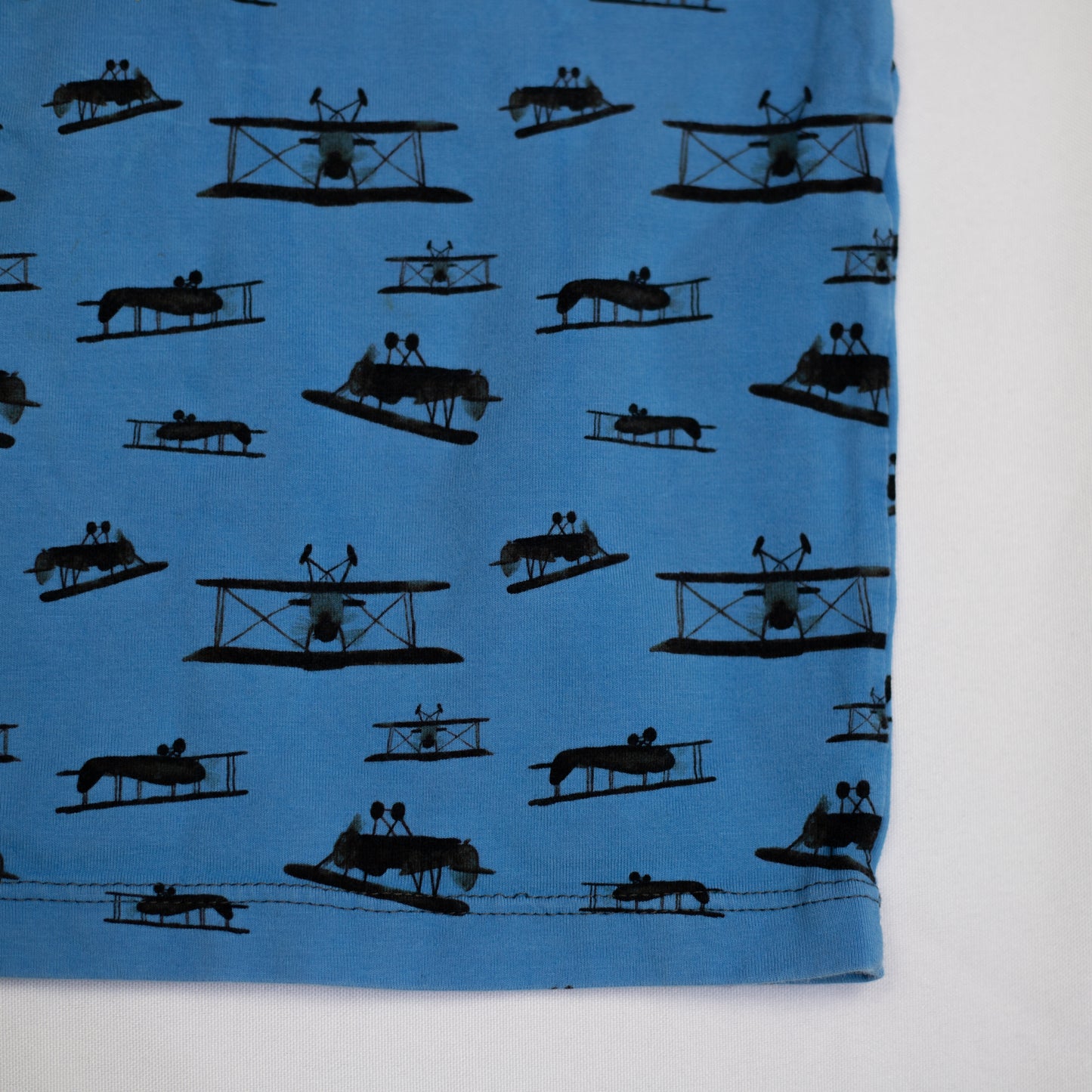 Tweedehands T-Shirt Blue Plane 92-98