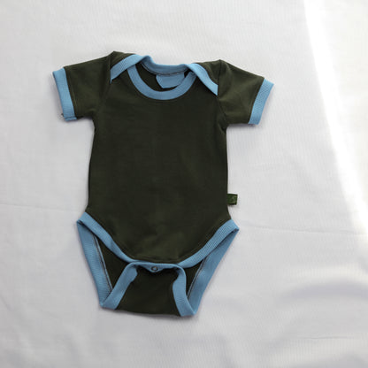 Romper Olive Blue