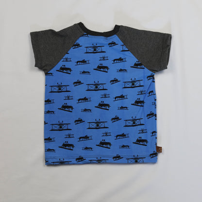 Shirt Plane Blue 80-86