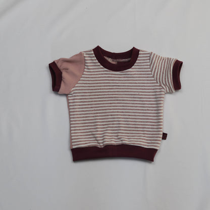 Zero Waste T-Shirt Pink Stripes 56-62