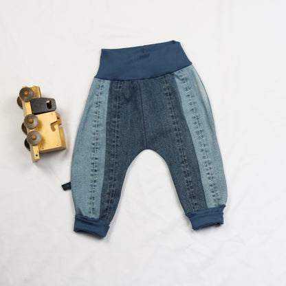 Vintage Denim Two-Tone Harem Blue 80-86