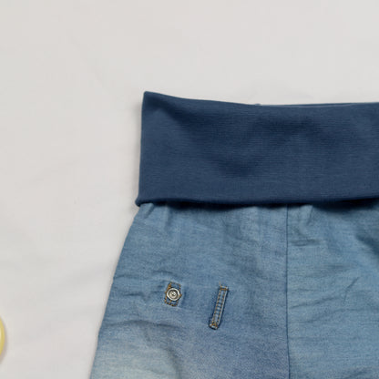 Vintage Denim Foldover Shorts 74-80