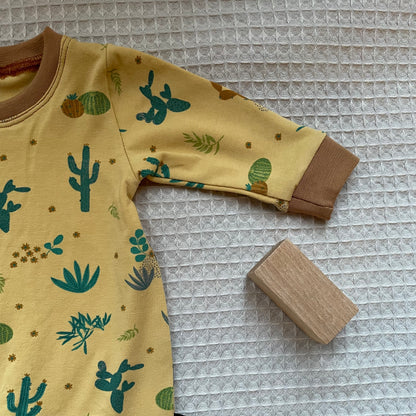 Onesie Yellow Cacti